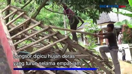 Hujan Deras 4 Jam, Longsor Landa Kuningan
