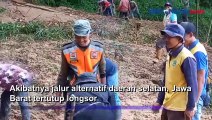 Detik-Detik Tebing 60 Meter Longsor Akibat Diguyur Hujan Lebat di Majalengka