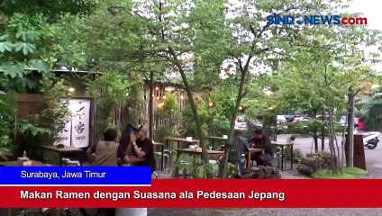 Makan Ramen dengan Suasana ala Pedesaan Jepang di Surabaya