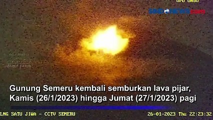 Descargar video: Aktivitas Gunung Semeru Kembali Meningkat, Warga Diimbau Waspada