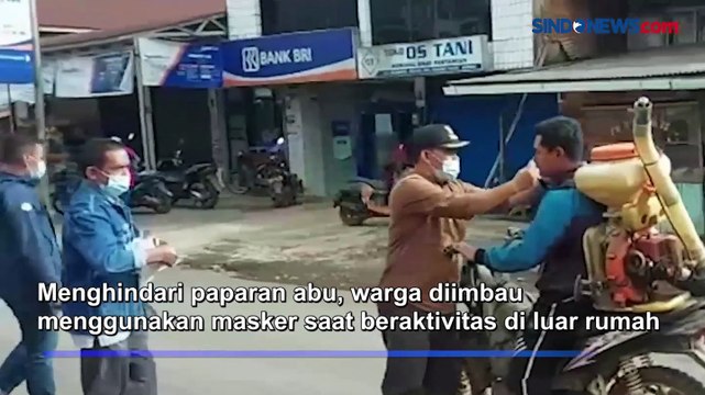 Semburan Abu Vulkanik Gunung Kerinci, Warga Imbau Gunakan Masker saat Aktivitas di Luar Rumah