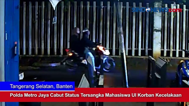 Polda Metro Jaya Cabut Status Tersangka Mahasiswa UI Korban Kecelakaan