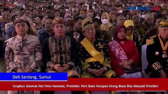 Ucapkan Selamat Hari Pers Nasional, Presiden: Pers Buka Harapan Orang Biasa Bisa Menjadi Presiden