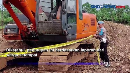 Polisi Tutup Tambang Galian Tanah Ilegal di Subang