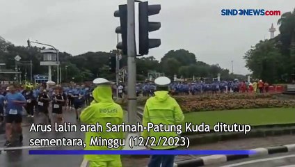 Hari Bhakti Paspamres ke-77, Lalu Lintas Arah Sarinah Ditutup Sementara