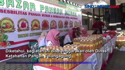 Bazar Pangan Digelar di Tulungagung, Warga Serbu Komoditas Beras
