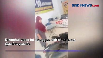Heboh, Emak-Emak Ngamuk di Kantor Leasing Brebes Rusak Motor Gegara Denda Kredit