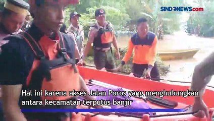 Banjir di Maros, Jenazah Warga Terpaksa Diantar Menggunakan Perahu Karet