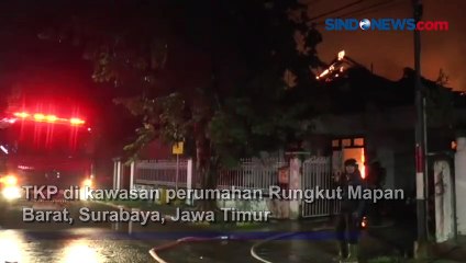 Rumah Mewah Milik Dokter Terbakar Hebat di Surabaya