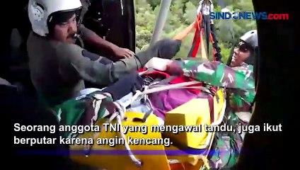 Proses Evakuasi Menegangkan, Tandu Kapolda Jambi Sempat Berputar-putar di Udara