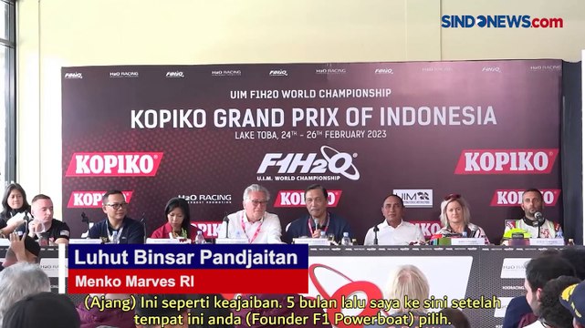 Luhut Binsar Pandjaitan Prediksi 2-3 Tahun Lagi Indonesia Punya Tim F1 Powerboat