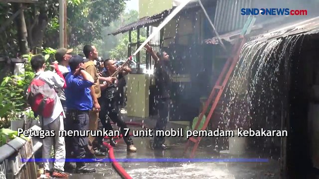 Diduga Korsleting, 4 Rumah di Medan Ludes Terbakar