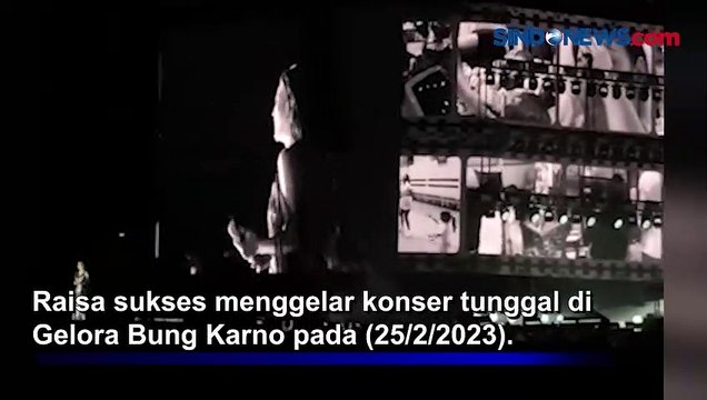 Momen Raisa Nangis Dapat Surprise dari Zalina saat Konser