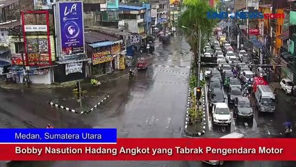 Bobby Nasution Hadang Angkot yang Tabrak Pengendara Motor