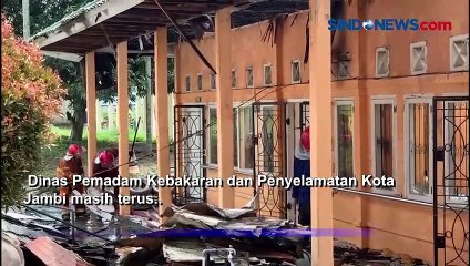 Korsleting Kipas Angin, 7 Ruangan SLB di Jambi Ludes Terbakar