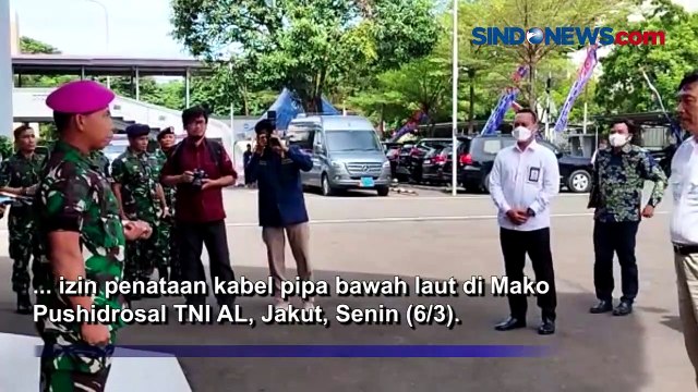 Menko Luhut Resmikan Sistem Digitalisasi Pipa Kabel Bawah Laut di Mako Pushidrosal TNI AL