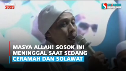 Masya Allah! Sosok Ini Meninggal Saat Sedang Ceramah dan Solawat