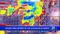 Senamhi advierte intensas lluvias en la costa norte y centro del Perú debido a ciclón “Yaku”