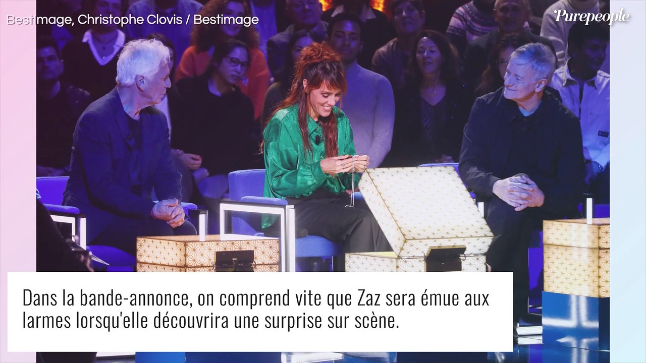 La Boîte à secrets : Zaz très élégante face à Francis Huster et Gérard Lenorman