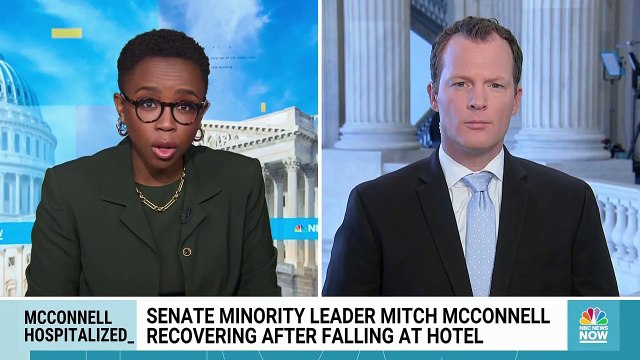 Senate Minority Leader Mitch McConnell hospitalized after fall