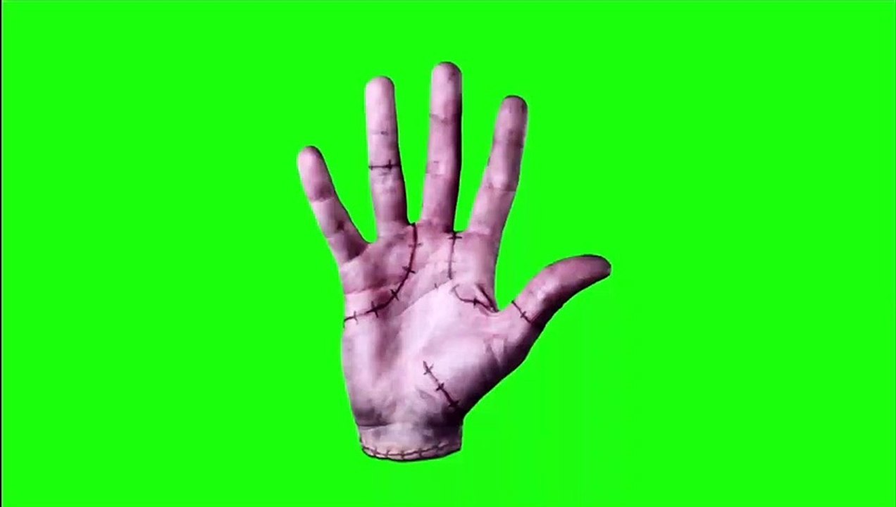 green screen horror hand video effect HD footage