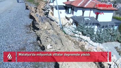 Malatya'da milyonluk villalar depremde yıkıldı! Sahipleri bölgeyi terk etti