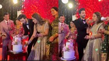 Rubina Dilaik Sister Jyotika Dilaik Inside Reception Video Viral, Parents के साथ Cake Cutting करते..