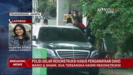 Hujan Deras Guyur Lokasi Rekonstruksi Kasus Penganiayaan David