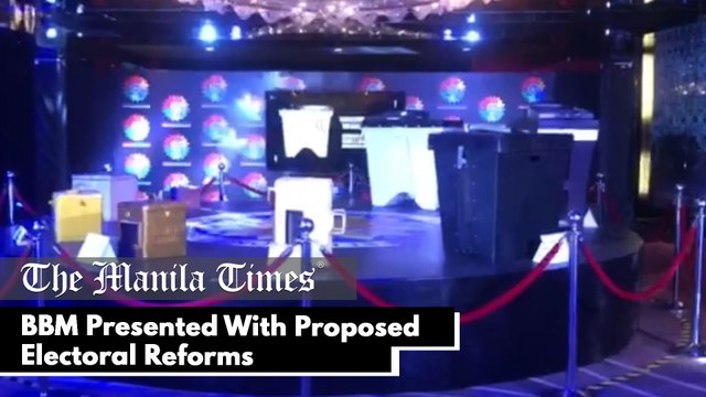 BBM Presented With Proposed Electoral Reforms
