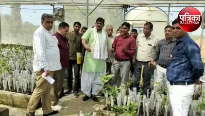 कृषि मंत्री ने पौधशालाओं का किया निरीक्षण