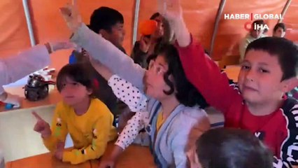 İskenderun’da depremzede çocuklar için bilim atölyesi kuruldu