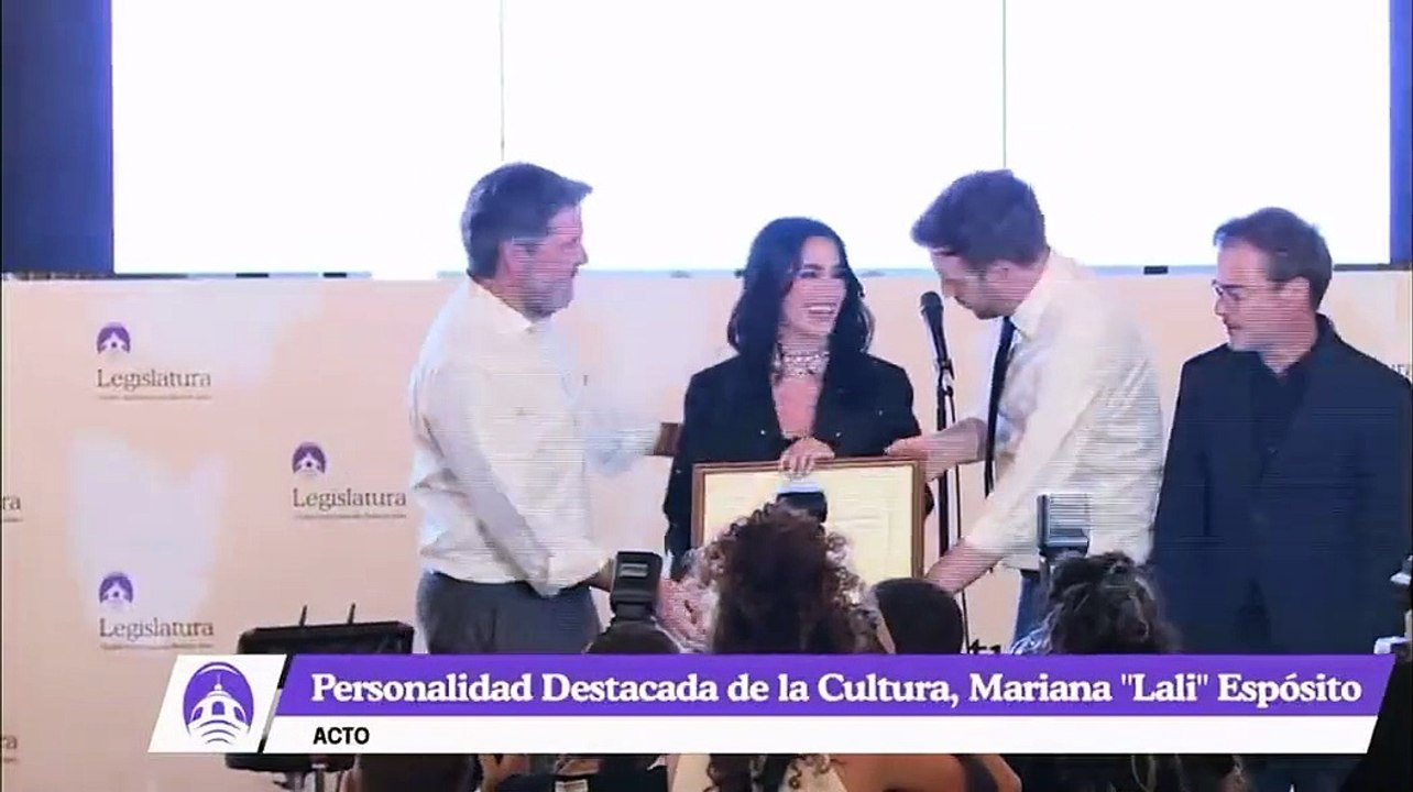 Lali reconocida como personalidad de la Cultura