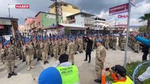 Hatay'daki askerler kentten komando marşıyla ayrıldı