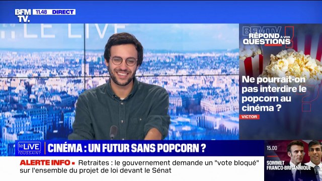 Est-ce qu'un jour le pop-corn sera interdit dans les cinémas? BFMTV répond à vos questions