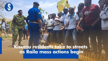 Kisumu residents take to streets as Raila mass actions begin