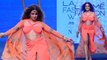 Lakme Fashion Week 2023:Sanya Malhotra Designer Aakriti Orange Dress Ramp Walk Dance Video Viral
