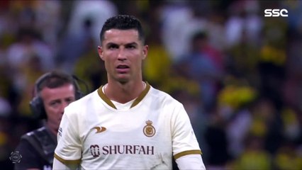 Cristiano Ronaldo storms off the pitch