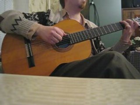 Greensleeves played by me on a guitar