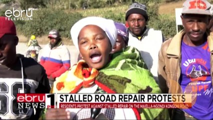 Residents Protest Against Stalled Repair On The Maiella-Ngondi Kongoni Road.