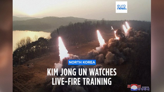 Kim Jong Un supervises North Korean troops simulating attack on South