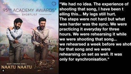 Ntr Jr Says His Legs Still Hurt From Shooting Naatu Naatu