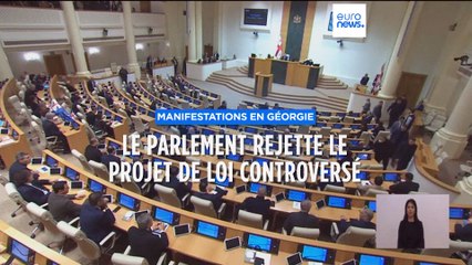 Manifestations en Géorgie : le Parlement révoque le projet de loi controversé