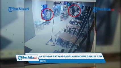 DETIK DETIK Aksi Sigap Satpam Minimarket Gagalkan Pelaku Ganjal ATM