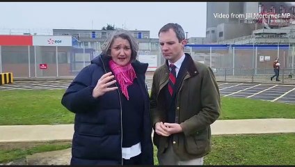 Télécharger la video: Hartlepool MP Jill Mortimer and Minister for Nuclear Andrew Bowie visit Hartlepool Power Station