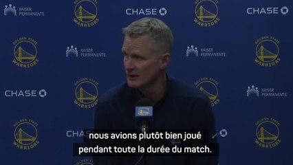 Warriors - Kerr : "Memphis a beaucoup mieux joué que nous"