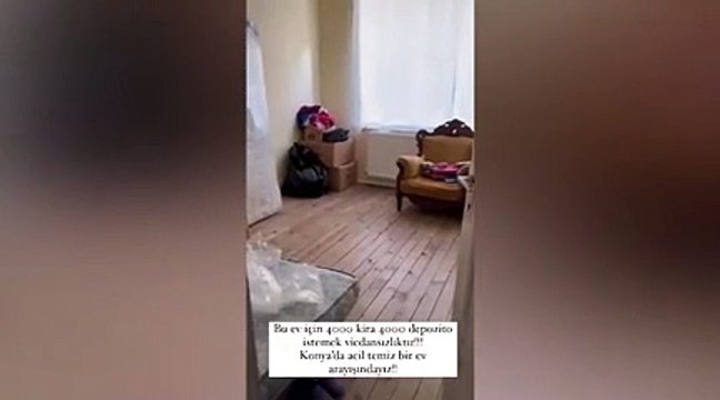 Bergüzar Korel Konya’da 4 bin TL kira istenen evi paylaşarak isyan etti! “Bu parayı istemek vicdansızlıktır”