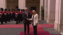 Meloni riceve a Palazzo Chigi il premier d'Israele Netanyahu