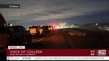 Driver frustrated after being stuck for hours on I-17 near Black Canyon City