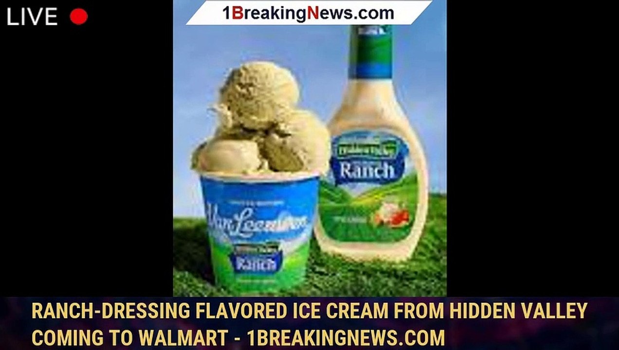 Ranchdressing flavored ice cream from Hidden Valley coming to Walmart