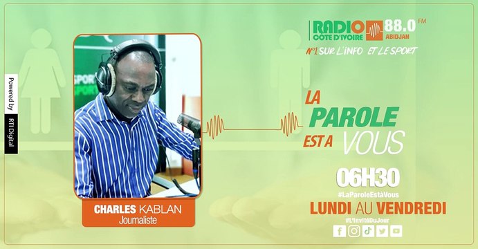 La Parole Est à Vous du vendredi 10 Mars 2023 avec Charles Kablan sur l'égalité Hommes-Femmes